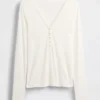 Şeffaf Ribana Henley Tişört