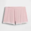 En Yumuşak Modal Dantel Süslemeli Pijama Şortu