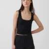 En Yumuşak Modal Dantel Süslemeli Pijama Tank Top