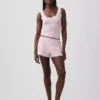 En Yumuşak Modal Dantel Süslemeli Pijama Tank Top