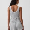 En Yumuşak Modal Dantel Süslemeli Pijama Tank Top