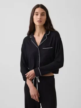 En Yumuşak Modal Kısa Pijama Üst Giyim