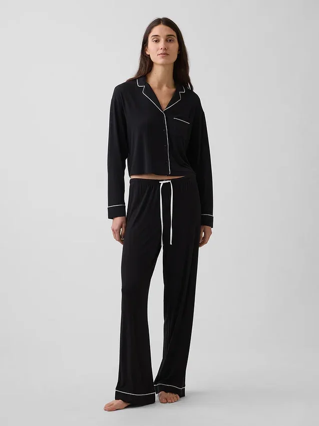 En Yumuşak Modal Kısa Pijama Üst Giyim