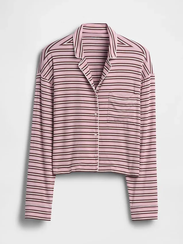 En Yumuşak Modal Kısa Pijama Üst Giyim