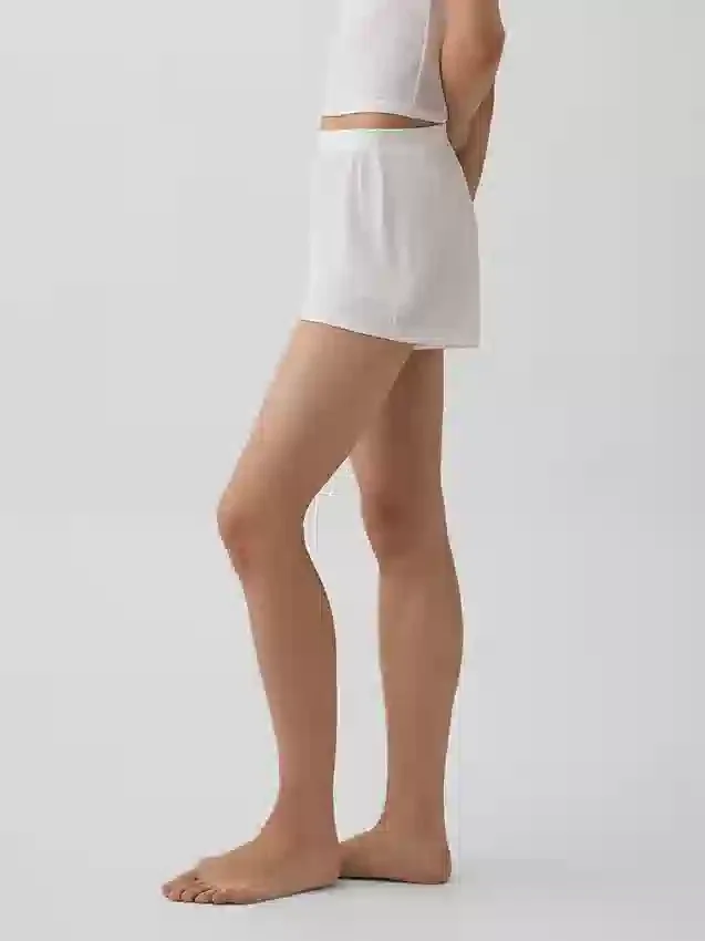 En Yumuşak Modal Ribana Pijama Şortları