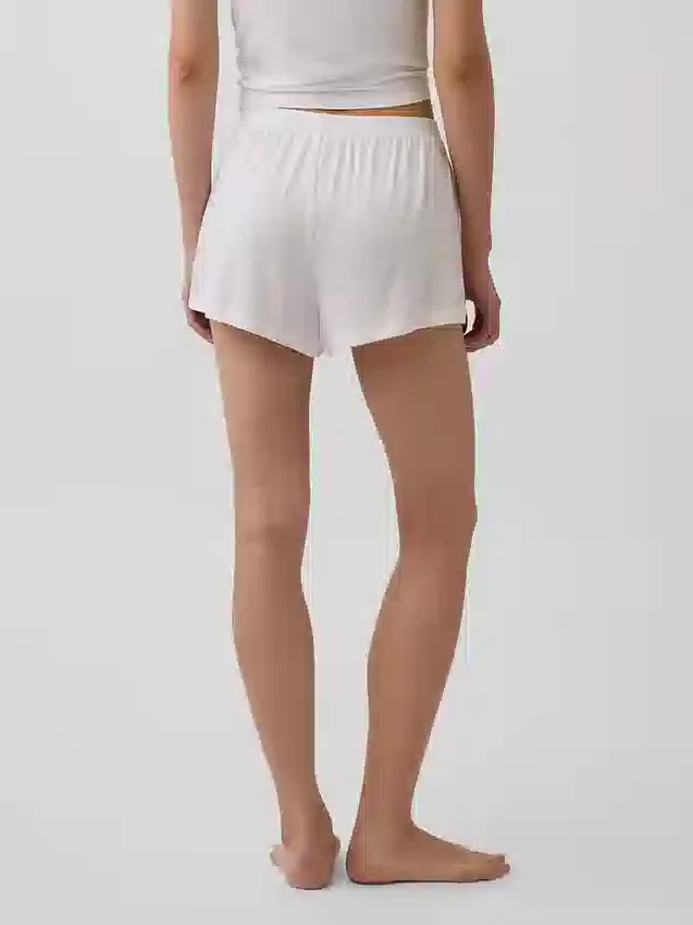 En Yumuşak Modal Ribana Pijama Şortları