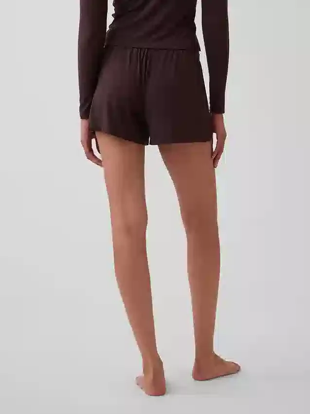 En Yumuşak Modal Ribana Pijama Şortları