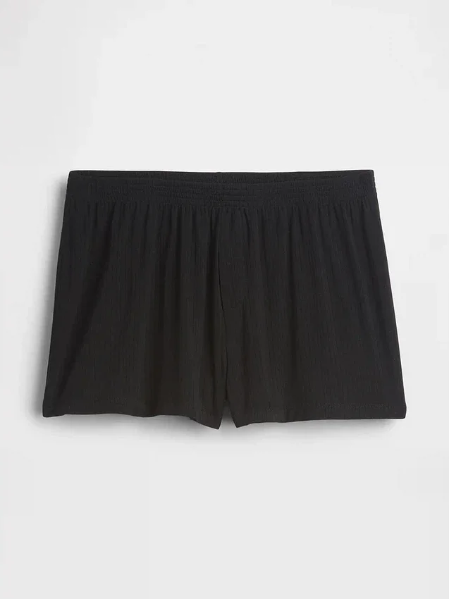 En Yumuşak Modal Ribana Pijama Şortları