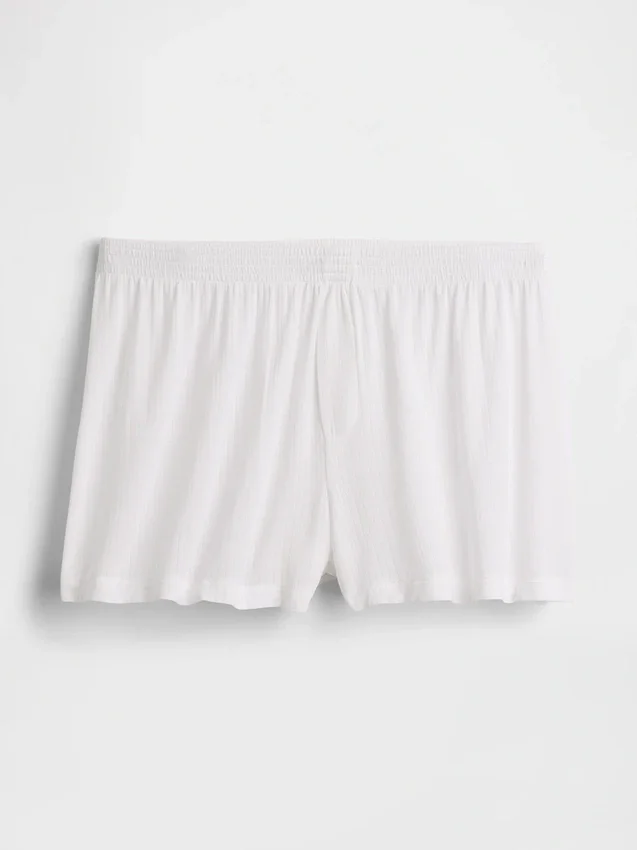 En Yumuşak Modal Ribana Pijama Şortları