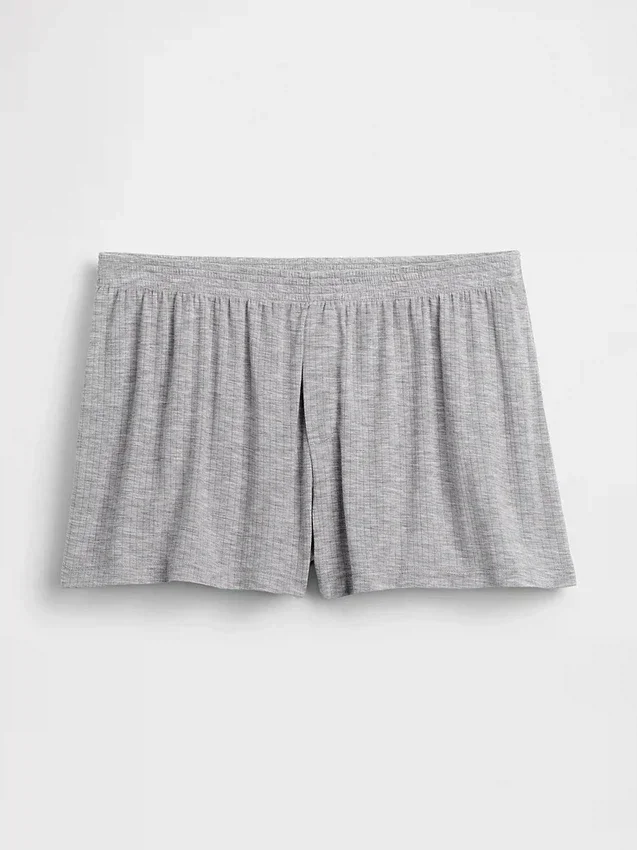 En Yumuşak Modal Ribana Pijama Şortları
