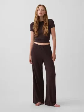 En Yumuşak Modal Ribana Pijama Pantolonu