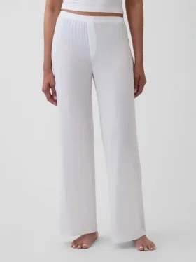 En Yumuşak Modal Ribana Pijama Pantolonu
