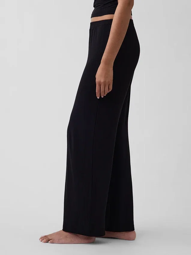 En Yumuşak Modal Ribana Pijama Pantolonu