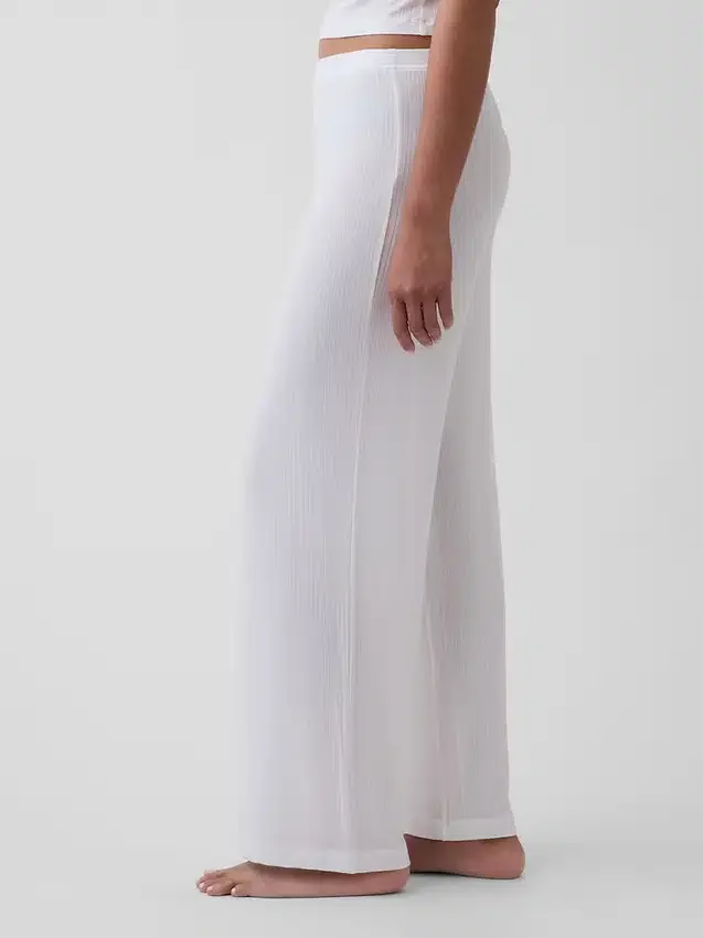 En Yumuşak Modal Ribana Pijama Pantolonu