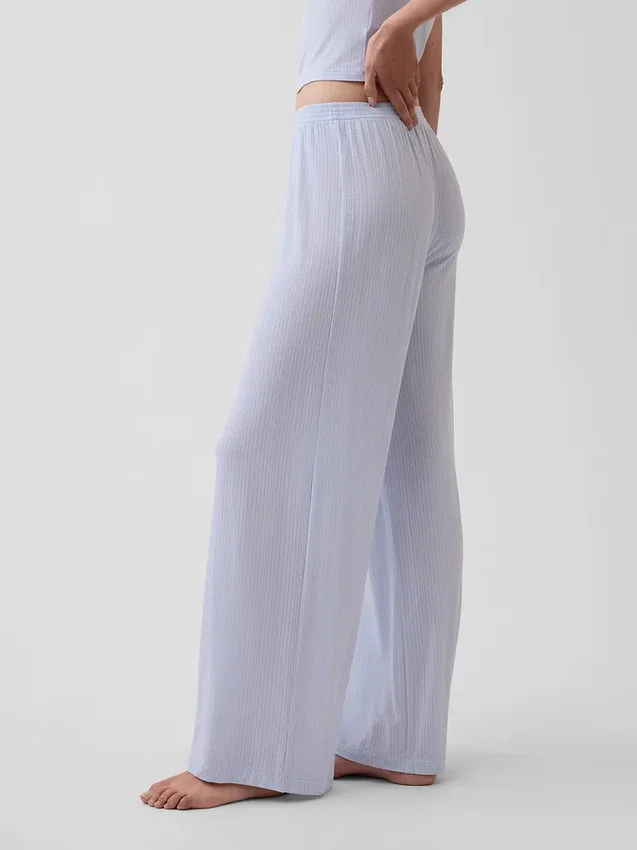 En Yumuşak Modal Ribana Pijama Pantolonu