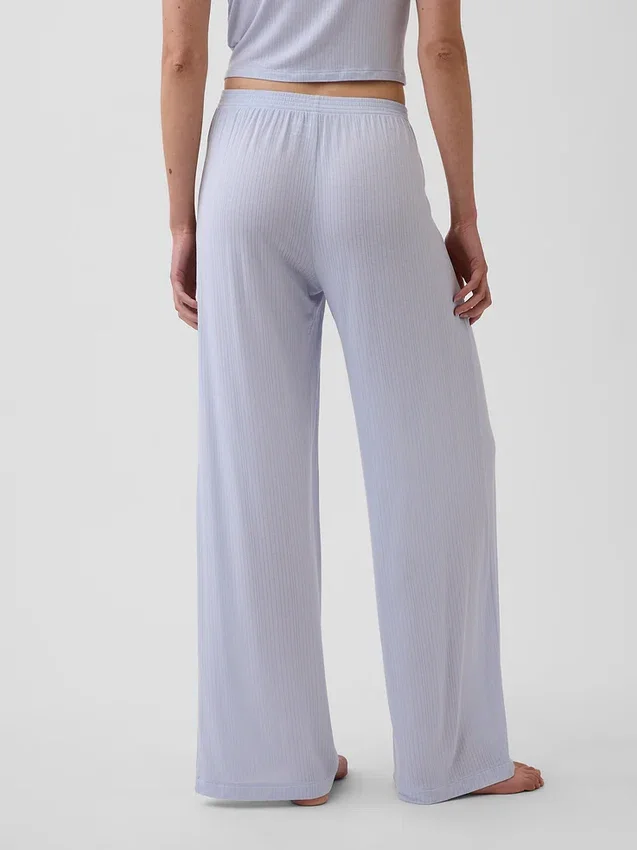 En Yumuşak Modal Ribana Pijama Pantolonu