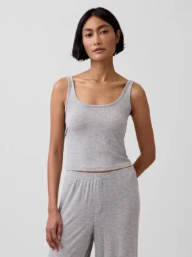 En Yumuşak Modal Ribana Pijama Tank Top