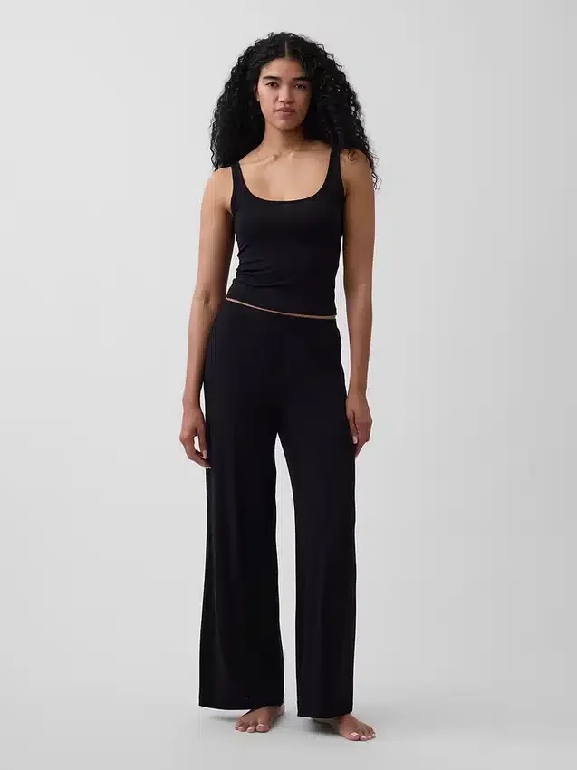 En Yumuşak Modal Ribana Pijama Tank Top