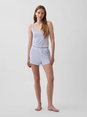 En Yumuşak Modal Ribana Pijama Tank Top