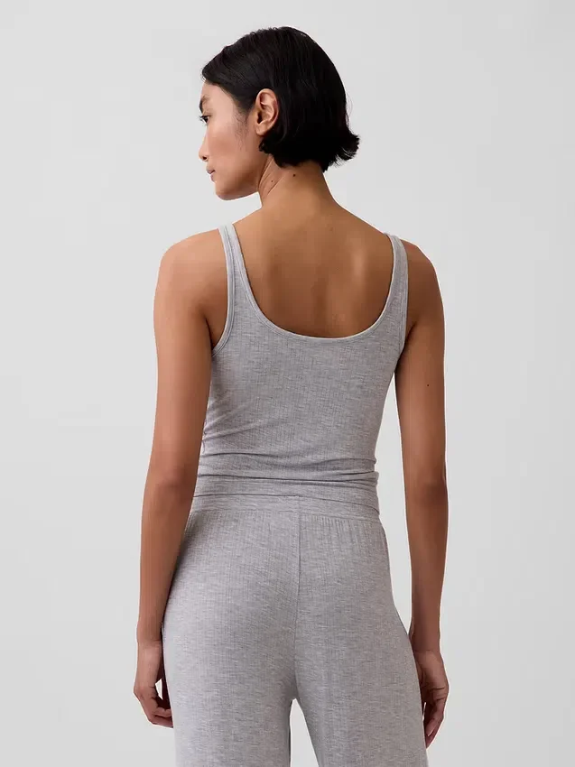 En Yumuşak Modal Ribana Pijama Tank Top