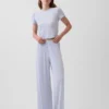 En Yumuşak Modal Ribana Pijama Tişörtü