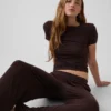 En Yumuşak Modal Ribana Pijama Tişörtü