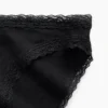 En Yumuşak Organik Streç Pamuklu Dantel Kenarlı Bikini