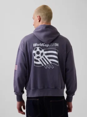 FIFA Dünya Kupası™ Vintagesoft Havlu Kumaş Oversized Kapüşonlu Sweatshirt