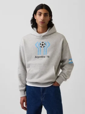 FIFA Dünya Kupası™ Vintagesoft Havlu Kumaş Oversized Kapüşonlu Sweatshirt
