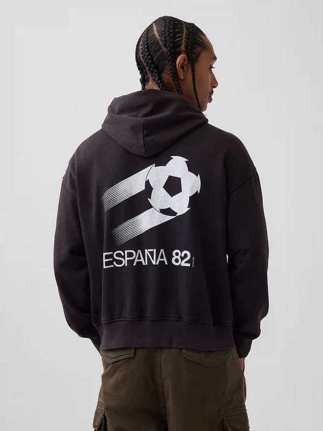 FIFA Dünya Kupası™ Vintagesoft Havlu Kumaş Oversized Kapüşonlu Sweatshirt