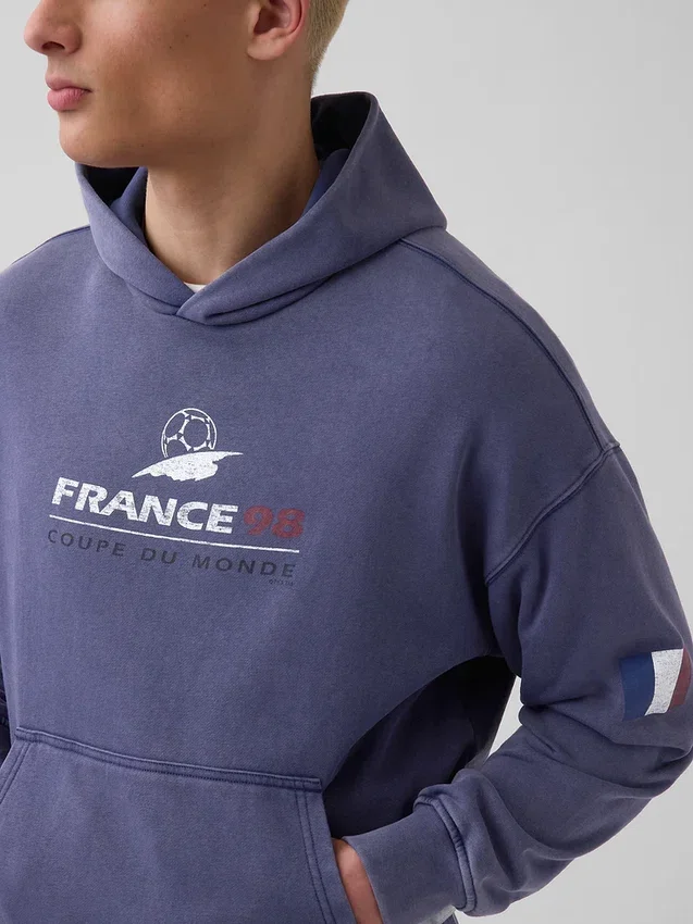 FIFA Dünya Kupası™ Vintagesoft Havlu Kumaş Oversized Kapüşonlu Sweatshirt