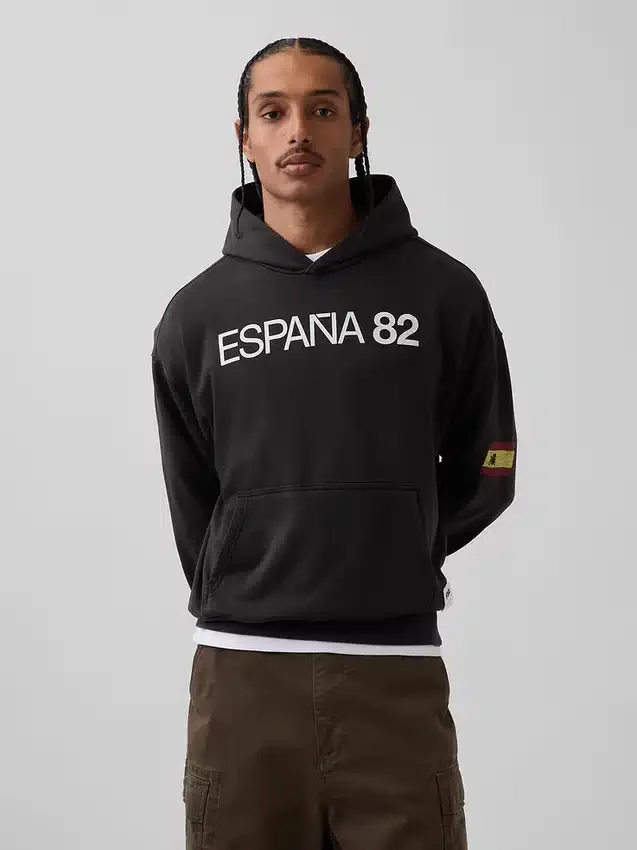 FIFA Dünya Kupası™ Vintagesoft Havlu Kumaş Oversized Kapüşonlu Sweatshirt
