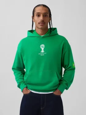 FIFA Dünya Kupası™ Vintagesoft Havlu Kumaş Oversized Kapüşonlu Sweatshirt
