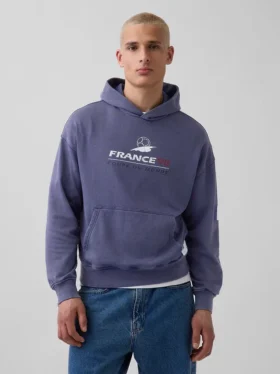 FIFA Dünya Kupası™ Vintagesoft Havlu Kumaş Oversized Kapüşonlu Sweatshirt