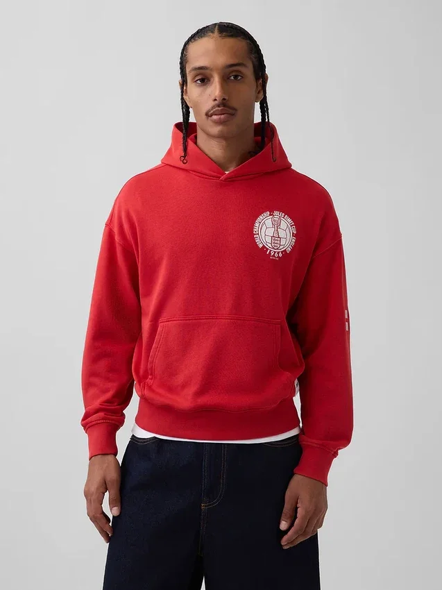 FIFA Dünya Kupası™ Vintagesoft Havlu Kumaş Oversized Kapüşonlu Sweatshirt
