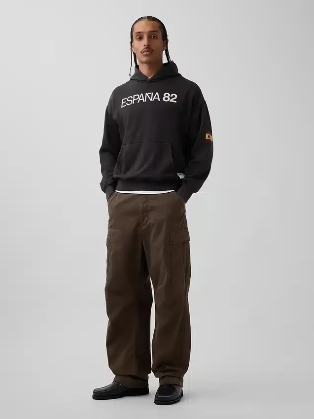 FIFA Dünya Kupası™ Vintagesoft Havlu Kumaş Oversized Kapüşonlu Sweatshirt