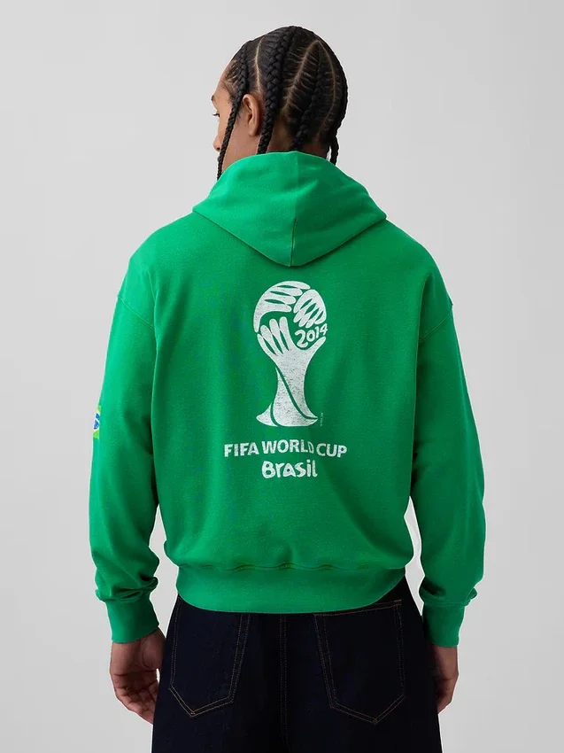FIFA Dünya Kupası™ Vintagesoft Havlu Kumaş Oversized Kapüşonlu Sweatshirt