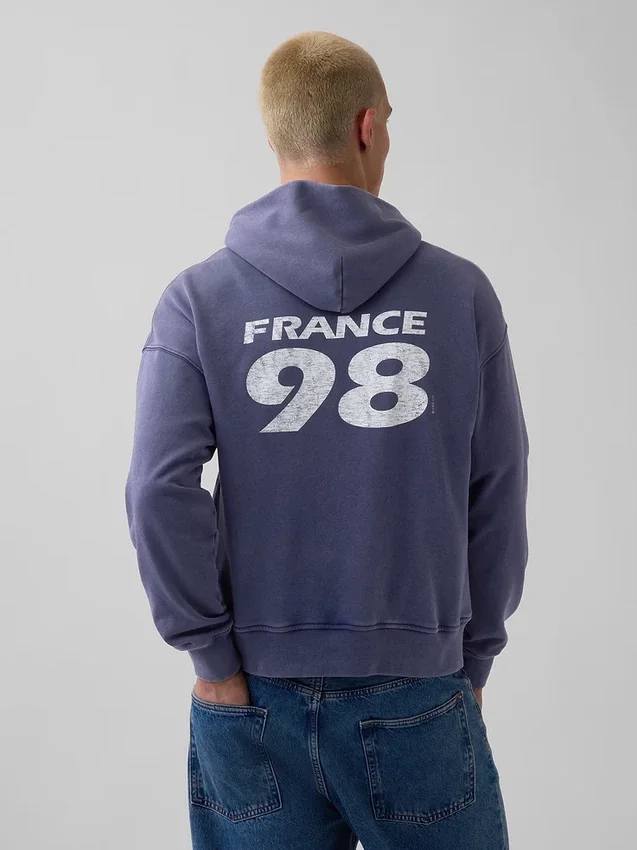 FIFA Dünya Kupası™ Vintagesoft Havlu Kumaş Oversized Kapüşonlu Sweatshirt