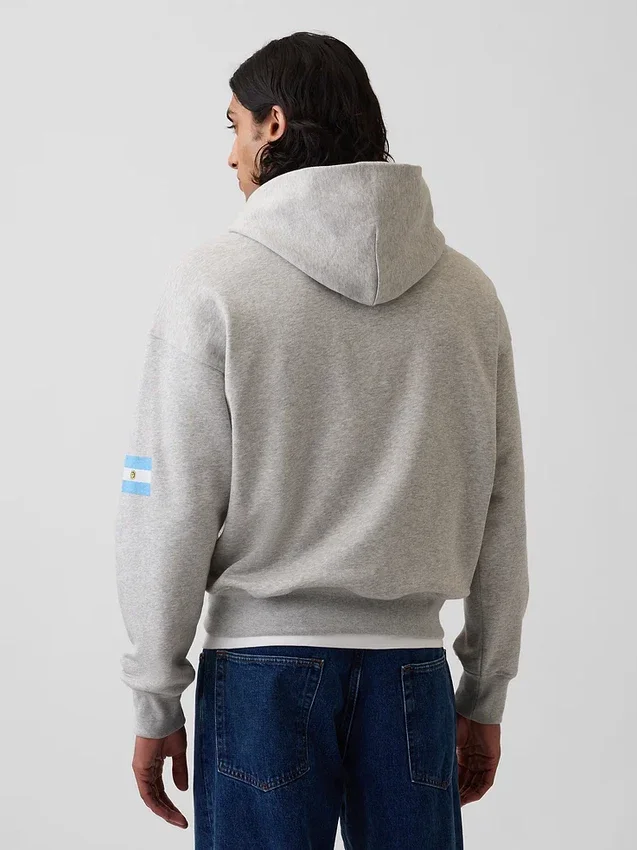 FIFA Dünya Kupası™ Vintagesoft Havlu Kumaş Oversized Kapüşonlu Sweatshirt