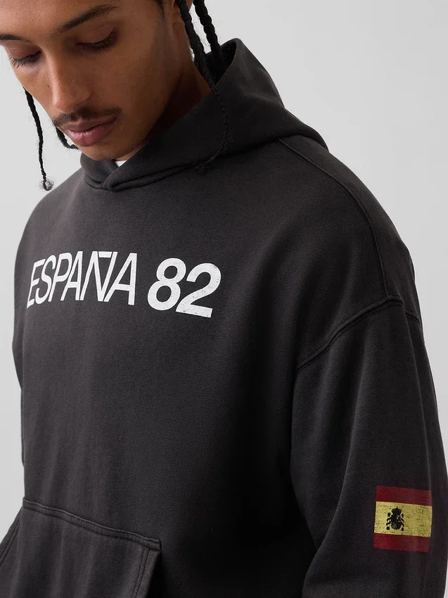 FIFA Dünya Kupası™ Vintagesoft Havlu Kumaş Oversized Kapüşonlu Sweatshirt