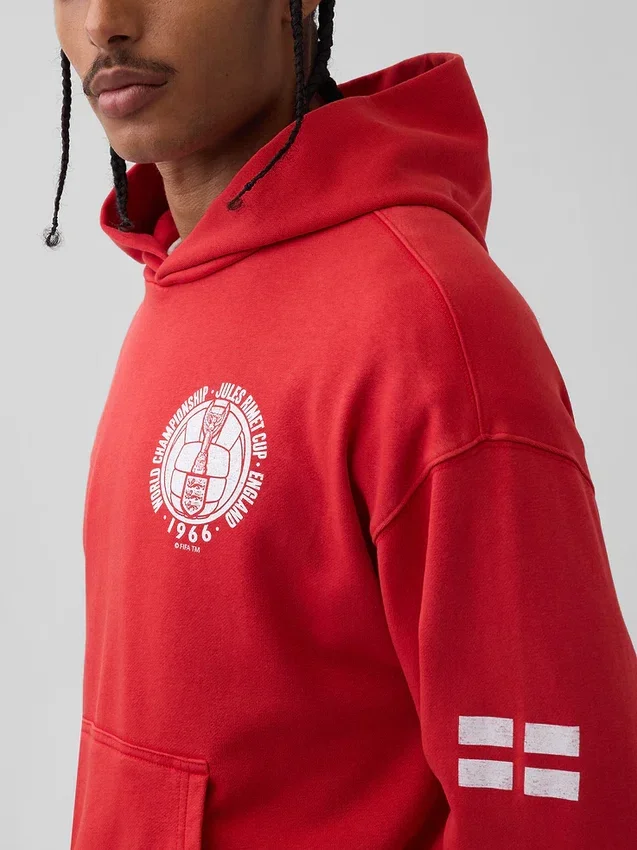 FIFA Dünya Kupası™ Vintagesoft Havlu Kumaş Oversized Kapüşonlu Sweatshirt