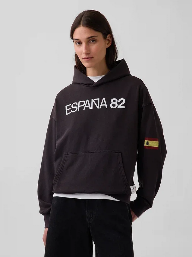 FIFA Dünya Kupası™ Vintagesoft Havlu Kumaş Oversized Kapüşonlu Sweatshirt