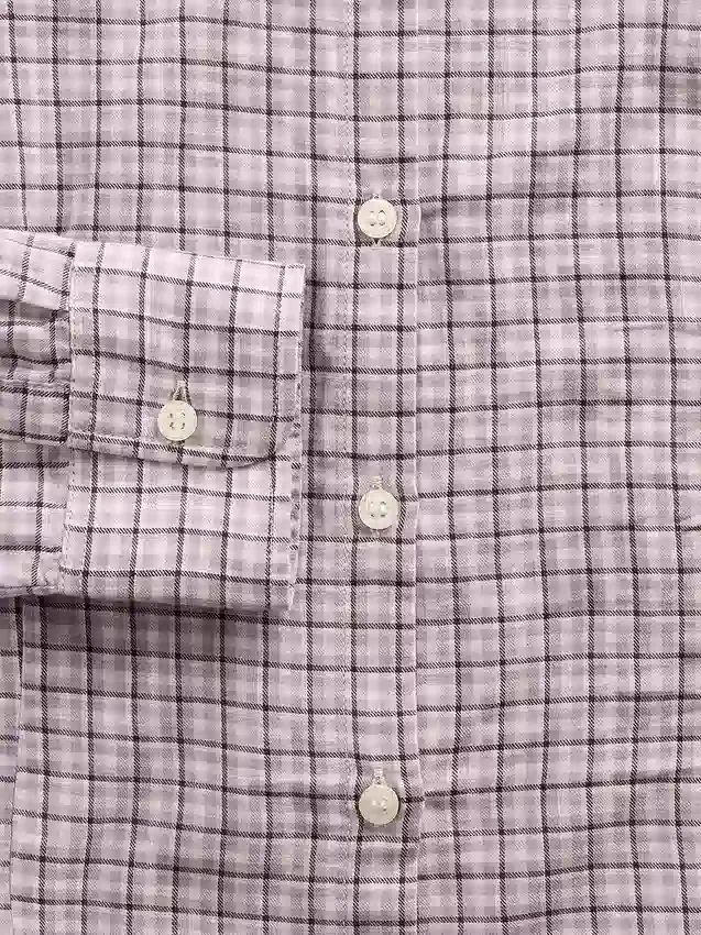 Flanel Dar Kesim Ekose Gömlek