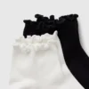 Fırfırlı Ayak Bileği Çorapları (2'li Paket)