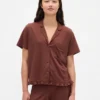 Fırfırlı Pijama Gömleği
