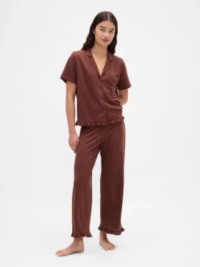 Fırfırlı Pijama Gömleği