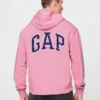 GAP Ağır Fransız Teri Logolu Kapüşonlu Sweatshirt