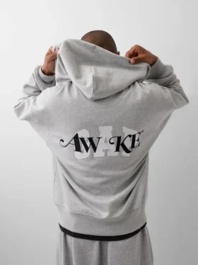 Gap × Awake Ny Ağır Dokuma Oversized Logolu Fermuarlı Kapüşonlu Sweatshirt