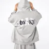 Gap × Awake Ny Ağır Dokuma Oversized Logolu Fermuarlı Kapüşonlu Sweatshirt