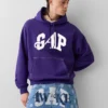 GAP × Awake Ny Ağır Kaliteli Oversized Logolu Kapüşonlu Sweatshirt